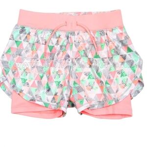 Mayoral / Women's Layered Pink Patterned Sport- Shorts/ Size M